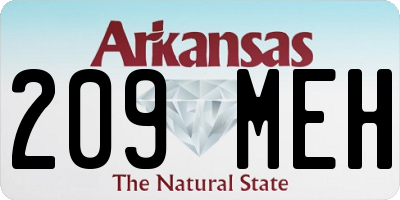 AR license plate 209MEH
