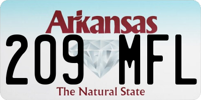 AR license plate 209MFL