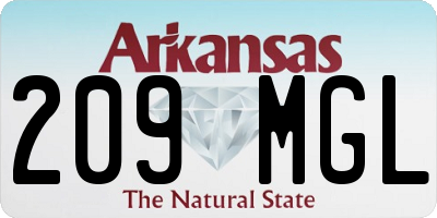 AR license plate 209MGL