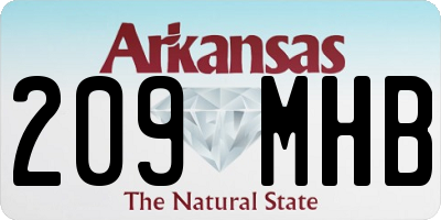 AR license plate 209MHB