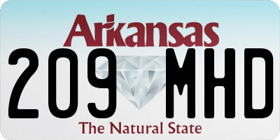 AR license plate 209MHD
