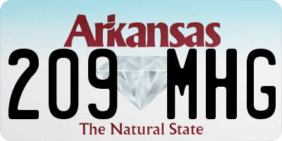 AR license plate 209MHG