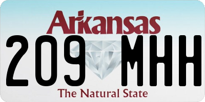 AR license plate 209MHH