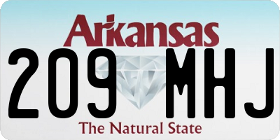 AR license plate 209MHJ