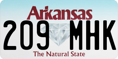 AR license plate 209MHK