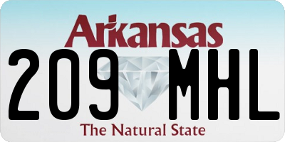 AR license plate 209MHL