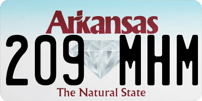AR license plate 209MHM