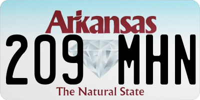 AR license plate 209MHN