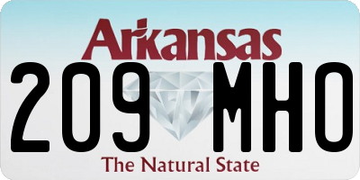 AR license plate 209MHO