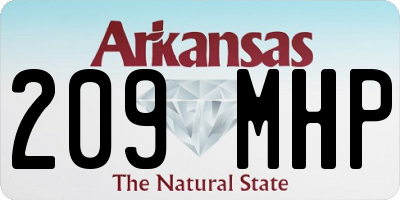 AR license plate 209MHP