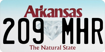 AR license plate 209MHR