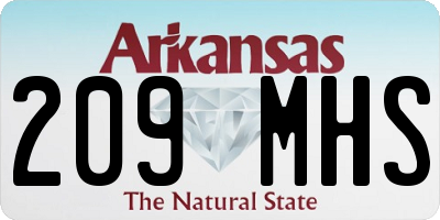 AR license plate 209MHS