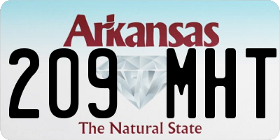 AR license plate 209MHT