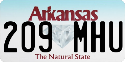 AR license plate 209MHU