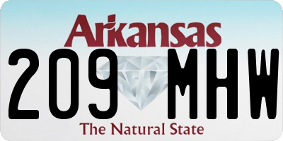 AR license plate 209MHW