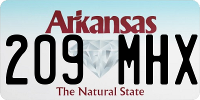 AR license plate 209MHX