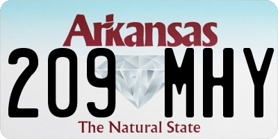 AR license plate 209MHY