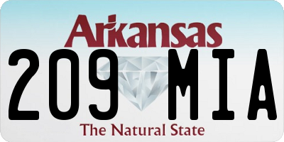 AR license plate 209MIA