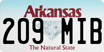 AR license plate 209MIB