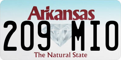 AR license plate 209MIO