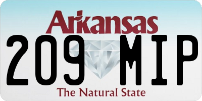 AR license plate 209MIP