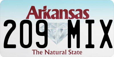 AR license plate 209MIX