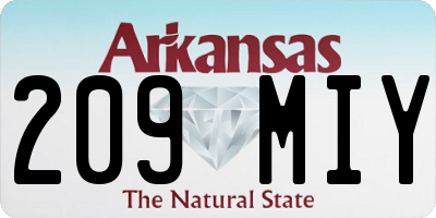 AR license plate 209MIY