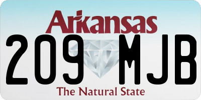 AR license plate 209MJB