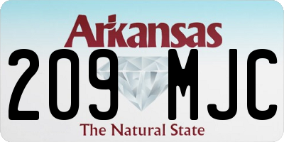 AR license plate 209MJC