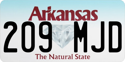 AR license plate 209MJD