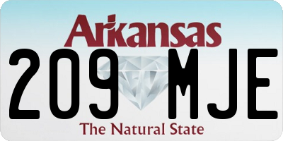 AR license plate 209MJE