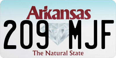 AR license plate 209MJF