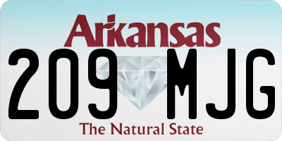 AR license plate 209MJG