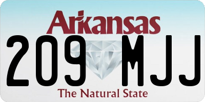 AR license plate 209MJJ