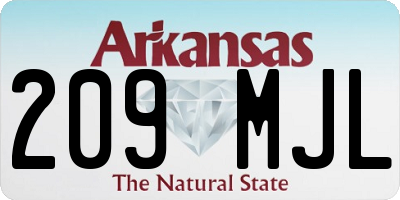 AR license plate 209MJL