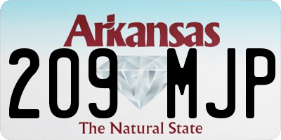 AR license plate 209MJP