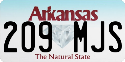AR license plate 209MJS