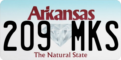 AR license plate 209MKS