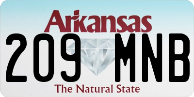 AR license plate 209MNB
