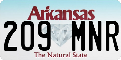 AR license plate 209MNR