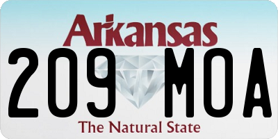 AR license plate 209MOA