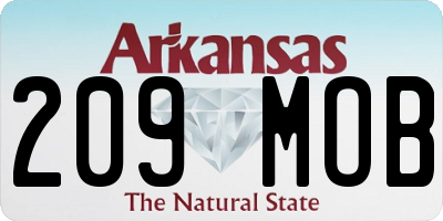 AR license plate 209MOB