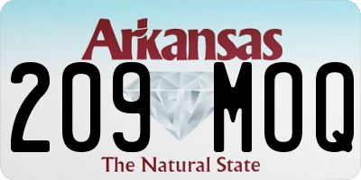 AR license plate 209MOQ