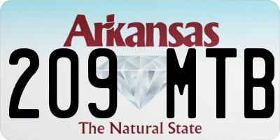 AR license plate 209MTB