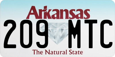 AR license plate 209MTC