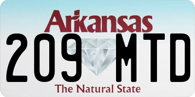 AR license plate 209MTD