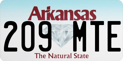 AR license plate 209MTE