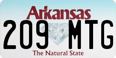 AR license plate 209MTG