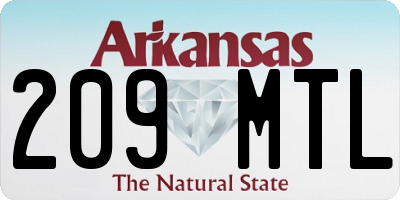 AR license plate 209MTL
