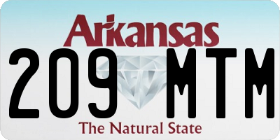 AR license plate 209MTM